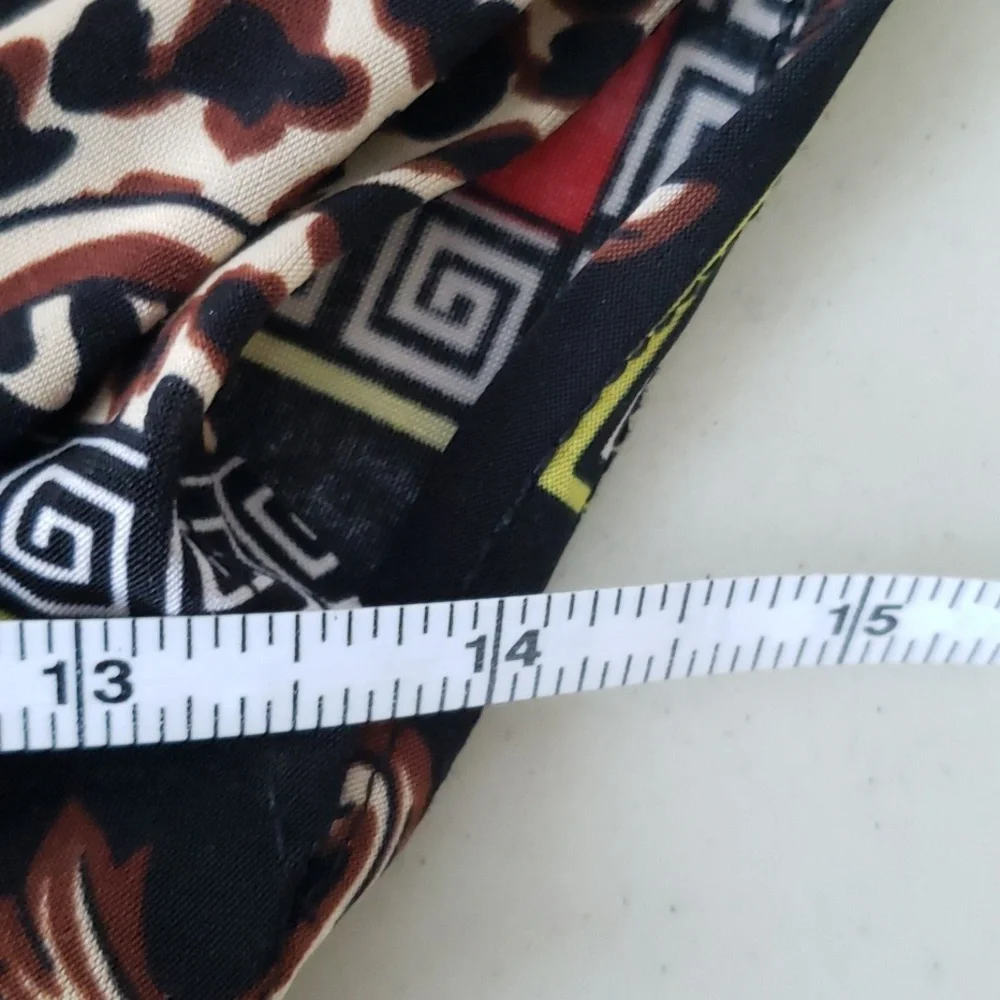 NYC Dress Medium Black, Red, Brown Print - Picture 5 of 5